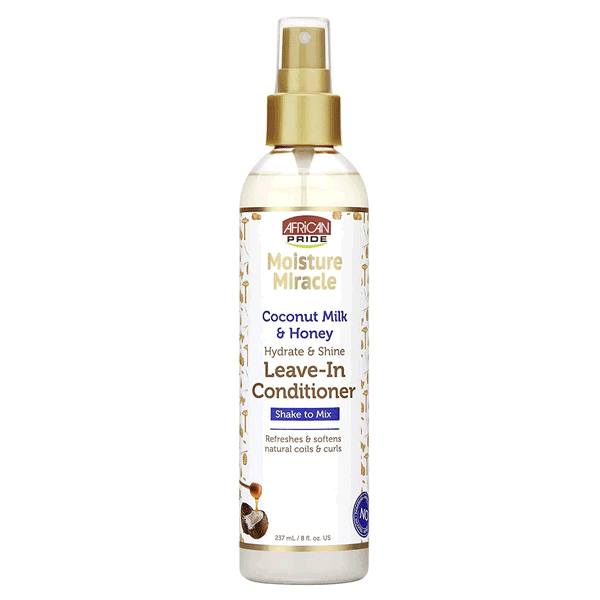 African Pride Moisture Miracle Hydrate & Shine Leave-In Conditioner 8 oz.