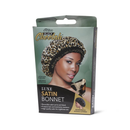 Firstline Evolve Satin Black Cheetah Reversible Bonnet