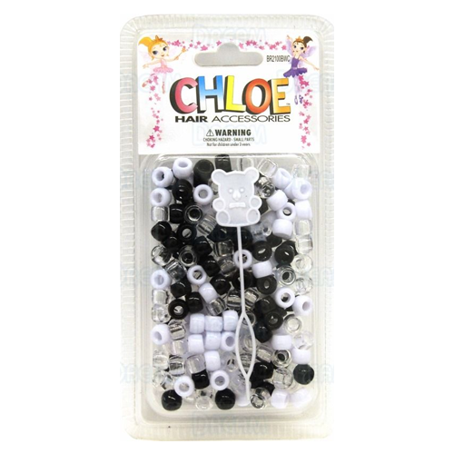 Chloe Dream World Black/White/Clear Beads