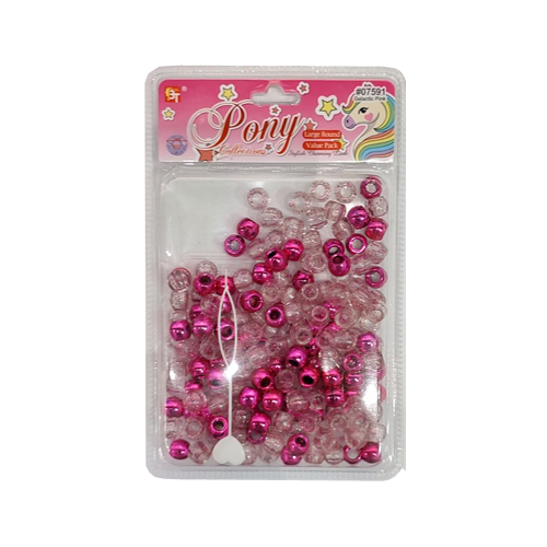 Beauty Town Large Round Beads Galactic Pink