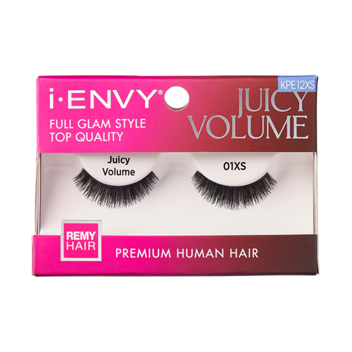 iENVY Juicy Volume Premium Human Hair Strip Lashes 01XS