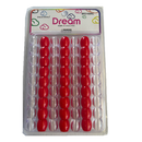 Dream World Hair Beads Red Clear