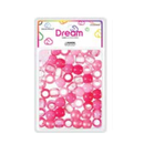 Dream World Hair Beads Mixed Pink