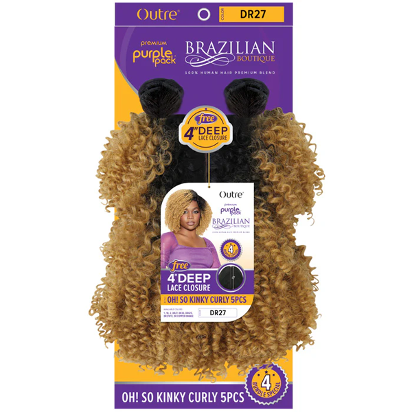 Outre Premium Purple Pack Brazilian Boutique Oh So Kinky Curly 5pcs
