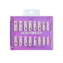 Glitzy 3D Press-On Nails in Boss Lady – X-Long Coffin Fake Nails Luxury Glue On Nails, 28 Pc Kit