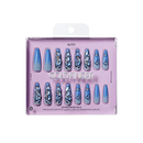 Glitzy 3D Press-On Nails in Countenance – 2X-Long Coffin Fake Nails 28 Pc Kit