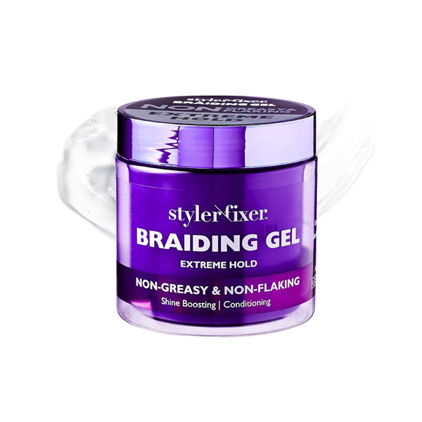 KISS Styler Fixer Braiding Gel Enhanced 6 oz