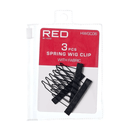 Red Spring Wig  Clips 3pcs HWGC04