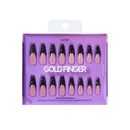 Glitzy 3D Press-On Nails in Boss Lady – X-Long Coffin Fake Nails Luxury Glue On Nails, 28 Pc Kit
