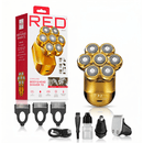 Red By Kiss 7D Cordless Head & Body Shaver for Men - Wet/Dry Electric Razor & Grooming Kit