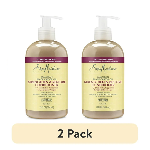 Shea Moisture Jamaican Black Castor Strengthen & Restore Conditioner 2 Pack