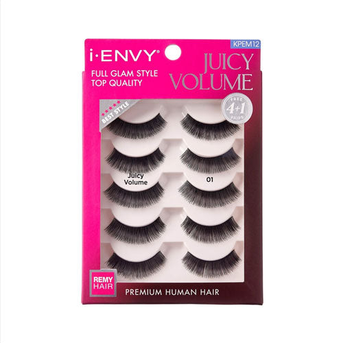 iENVY Juicy Volume Premium Human Hair Strip Lashes Multi Pack