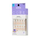 Kiss Core French Tip Press-On Fake Nails Short Almond - Perfection