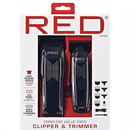 Red Cordless Clipper & Trimmer Combo Value Pack CCT02