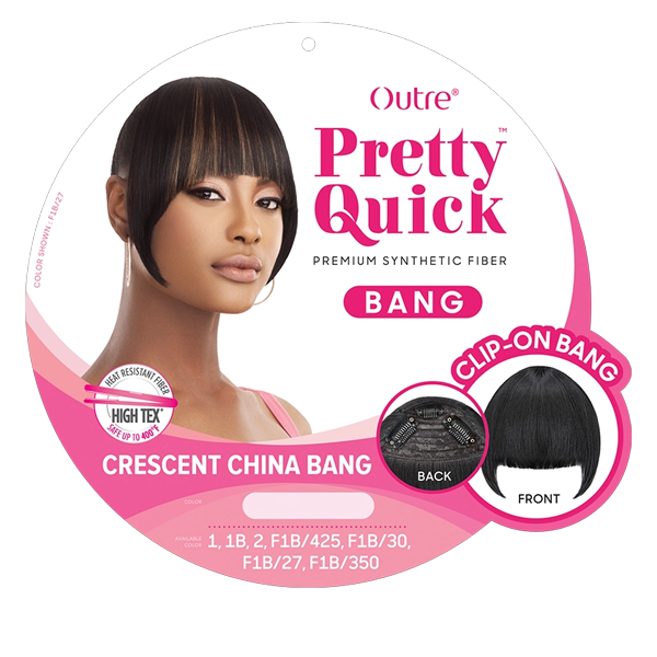 Outre Pretty Quick Clip-On Bang Crescent China Bang