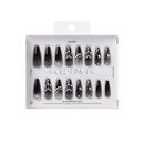 Glitzy 3D Press-On Nails in Boss Lady – X-Long Coffin Fake Nails Luxury Glue On Nails, 28 Pc Kit