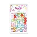Dream World Hair Beads Purple Clear Assorted