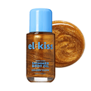 kiss Glow Icon Shimmer Hair & Body Oil - Non-Sticky Bronzing Glow with Collagen & Squalane, Hydrating Lightweight Formula for All Skin Tones (4 Shades, 3.38 fl.oz.)