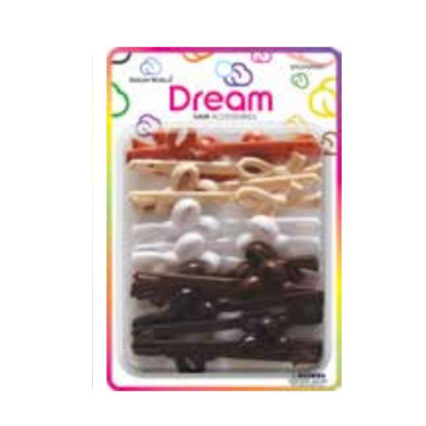 Dream Hair Barrettes Long Tail Mixed Brown