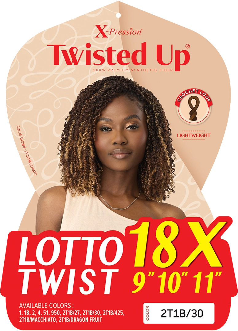 Outre Twisted Up 18X Lotto Twist 9" 10" 11" Crochet Braid