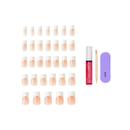 Kiss Core White French Glue-On Nails - Multiple Lengths  CF01Y0