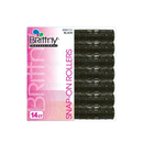 Brittny Snap on Rollers Small - Black - 14 PCS - .5" - BR67111