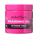 Red Long-Lasting Styler Fixer Braiding Gel - Extreme Hold 16oz. - SBM02