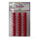 Dream World Hair Beads Red Clear