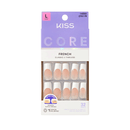 Kiss Core White French Glue-On Nails - Multiple Lengths  CF01Y0