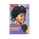Red By Kids Satin Wide Band Bonnet HJ03
