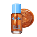 kiss Glow Icon Shimmer Hair & Body Oil - Non-Sticky Bronzing Glow with Collagen & Squalane, Hydrating Lightweight Formula for All Skin Tones (4 Shades, 3.38 fl.oz.)
