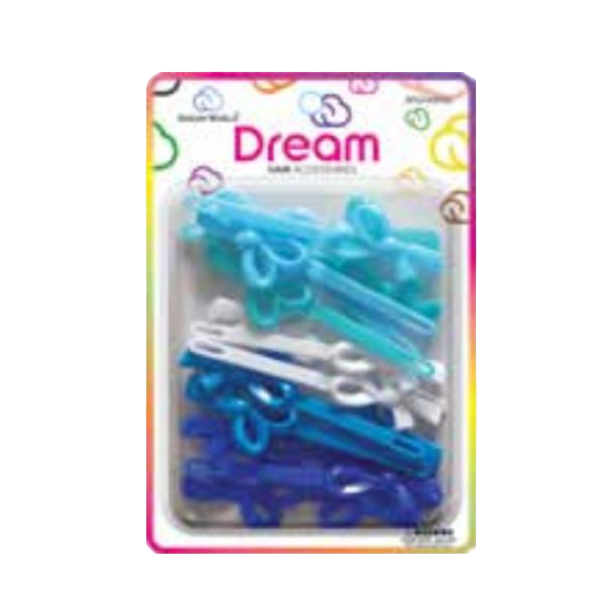 Dream Hair Barrettes Long Tail Mixed Blue