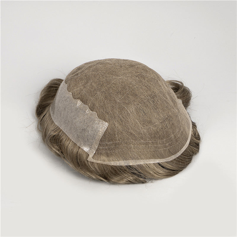 Shunfa Hair US Base – Soft Lace with PU temple to temple Human Hair Piece toupee for Men