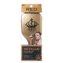 Red Mega BOW WOW X Metallic 2-in-1 Boar Brush HR09