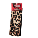 Red 2 Pcs Head Band Leopard