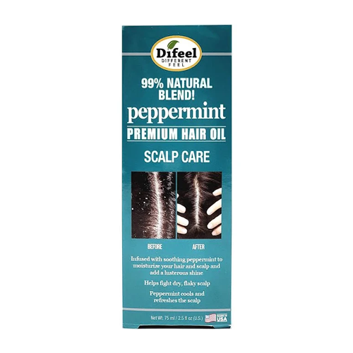 Difeel Peppermint Premium Hair Oil Scalp Care 2.5 oz.