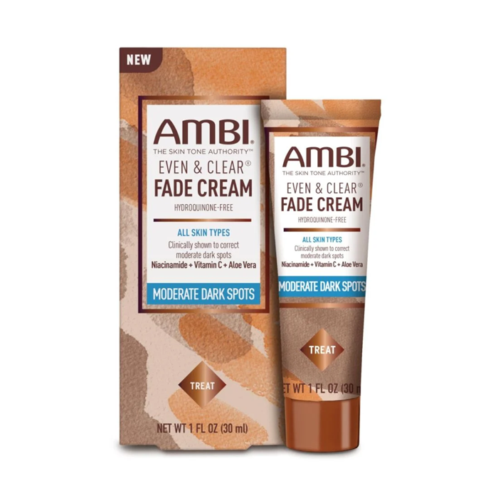 Ambi Fade Cream For All Skin Types For Moderate Dark Spots 2 oz.