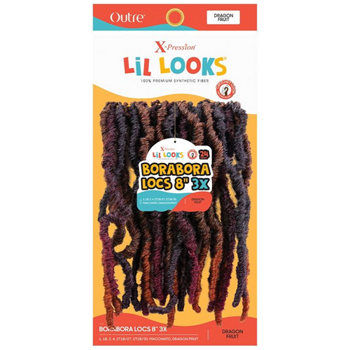 X-Pression Lil Looks BoraBora Locs 8" 3X