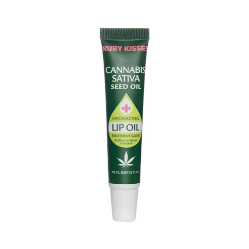 Ruby Kisses Moisturizing & Healing Hydrating Clear Lip Oil Treatment Canna Sativa
