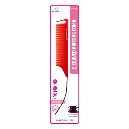 Dream C-Curved Parting Comb Assorted