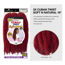 Freetress 3X Cuban Twist Soft & Natural 16"