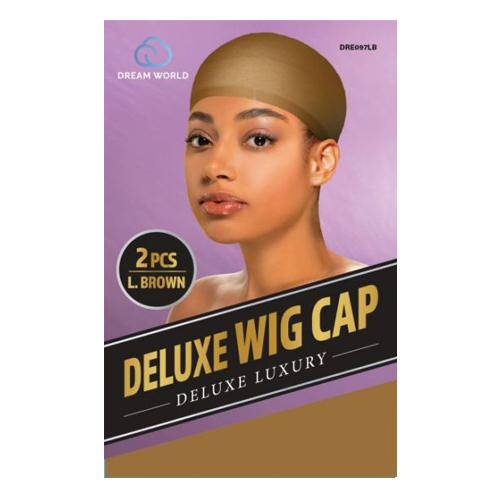 Dream World Deluxe Luxury Wig Cap Light Brown