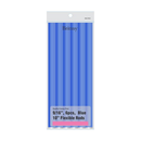 Brittny 10" Flexible Rods 6 pcs 9/16" Blue