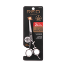 Kiss Red Straight Hair Shear 5.5"