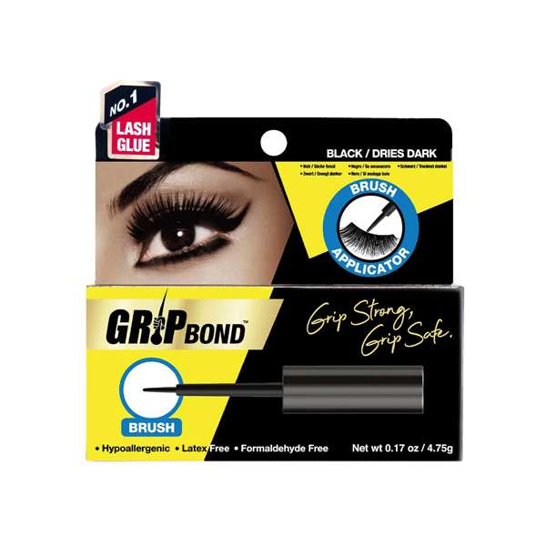 Grip Bond Latex-Free Lash Adhesive - Black / Brush