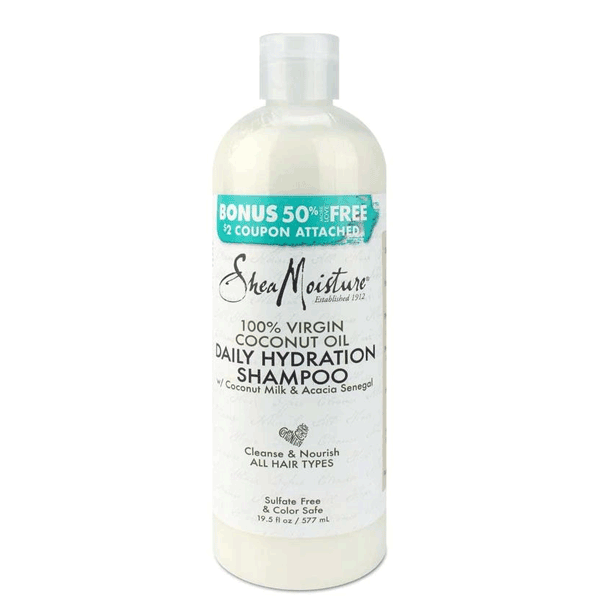Shea Moisture 100% Virgin Coconut Oil Daily Hydration Shampoo 19.5 oz.