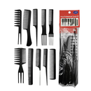 Brittny 10 Piece Comb Set Black