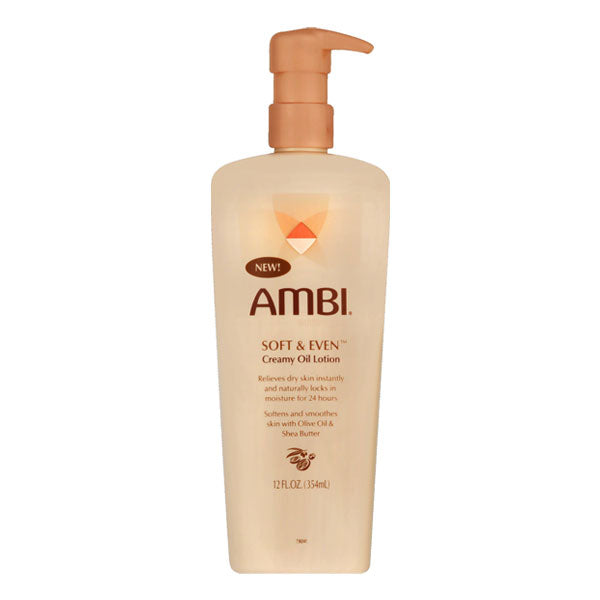 Ambi Soft & Even Creamy Oil Lotion 12 oz.