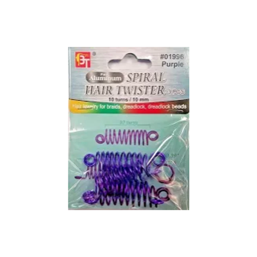 Beauty Town Spiral Hair Twister 10mm Purple