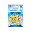 Beauty Town Charm Filigree Tube Gold